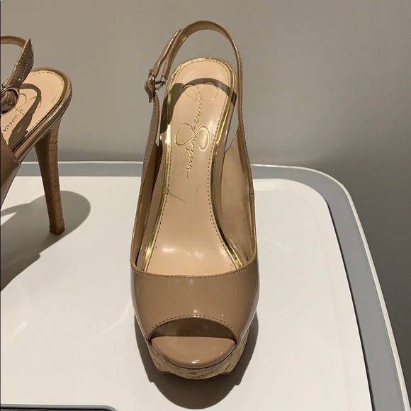 Jessica Simpson peep toe heels - Picture 3 of 4